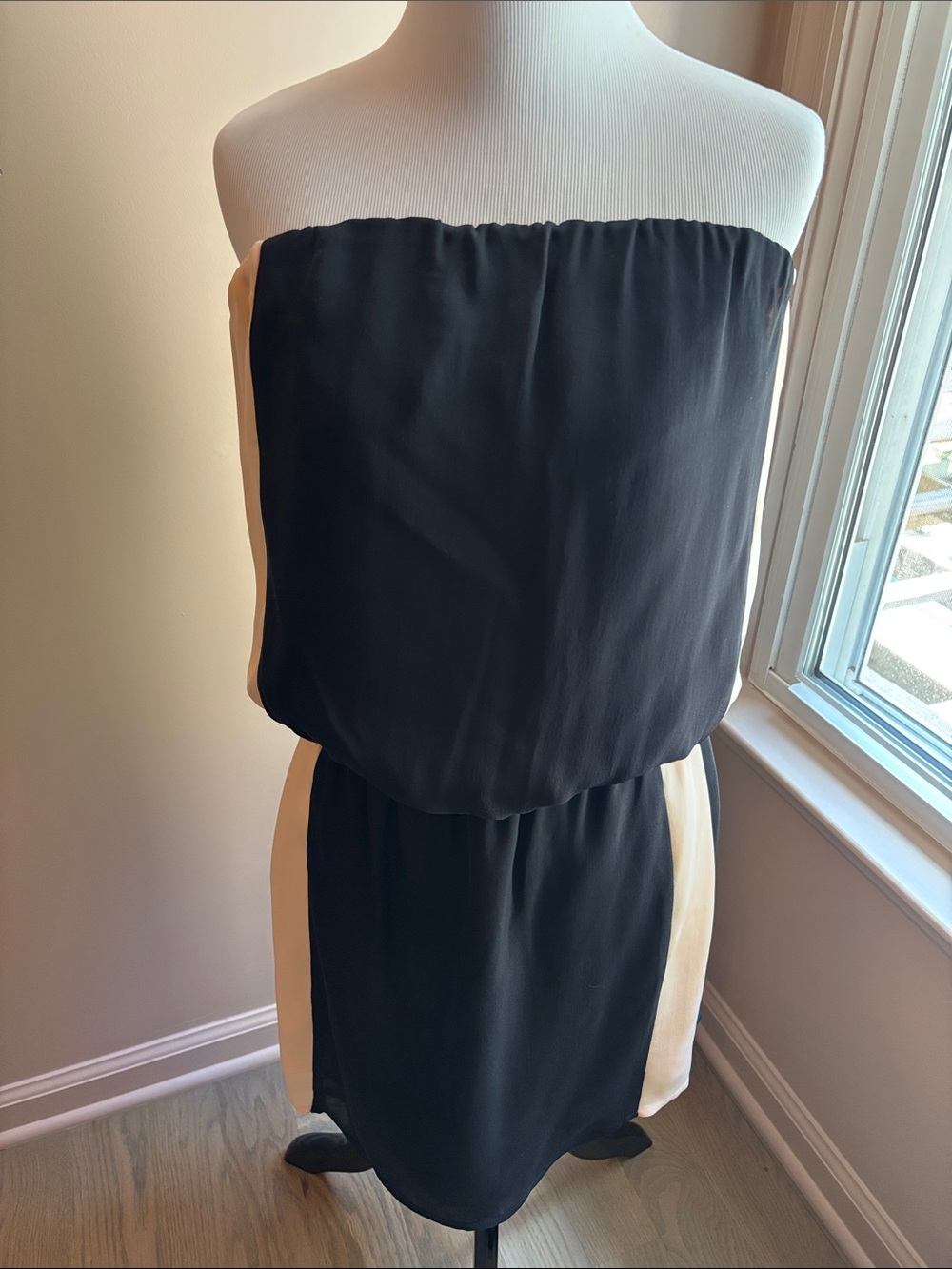 MASON Pure Silk Strapless Dress Size 6 NWT